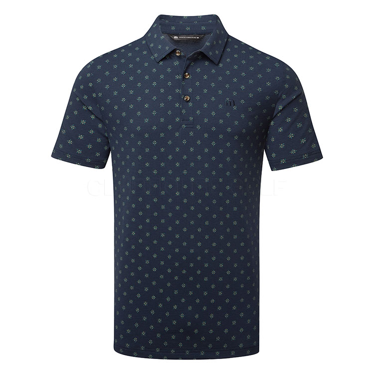 TravisMathew Line Of Play Golf Polo Shirt Total Eclipse