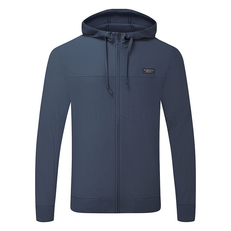TravisMathew Wanderlust Full Zip Golf Sweater Mood Indigo