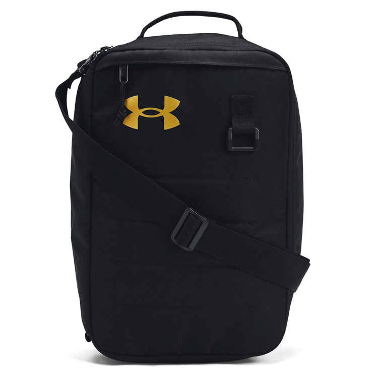 Under Armour Contain Golf Shoe Bag Black / Metallic Gold