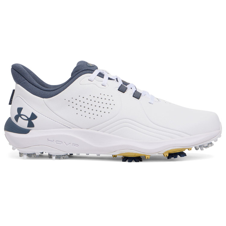 Under Armour Drive Pro Golf Shoes White / Downpour / Metallic Gold