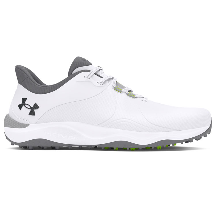 Under Armour Drive Pro SL Golf Shoes White / White / Metallic Gun Metal
