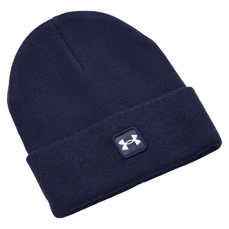 Under Armour Halftime Cuff Golf Beanie Midnight Navy / White