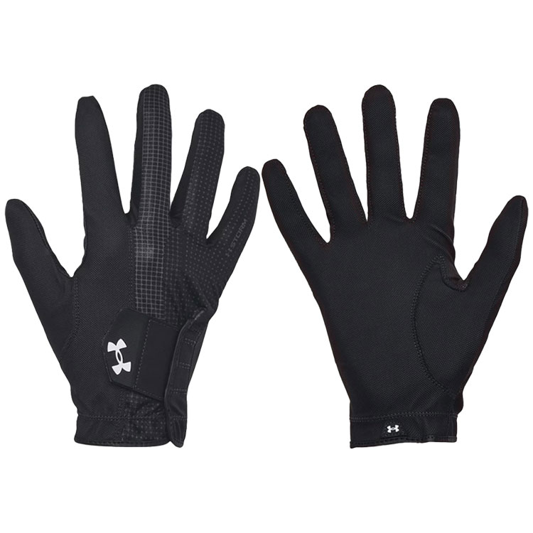 Under Armour Storm Golf Gloves (Pair Pack) Black / Black / White