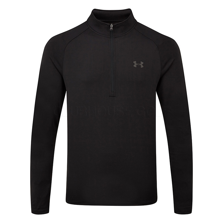 Under Armour Tech 2.0 1/2 Zip Golf Sweater Black / Charcoal