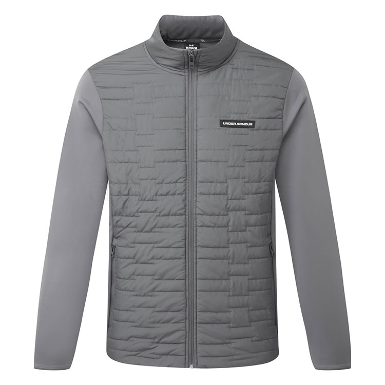 Under Armour Drive Pro Insulated Golf Wind Jacket Castlerock / Metallic Silver