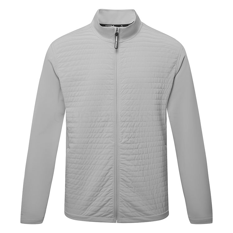 Under Armour Drive Pro Storm Insulated Golf Wind Jacket Tetra Grey / Metallic Silver