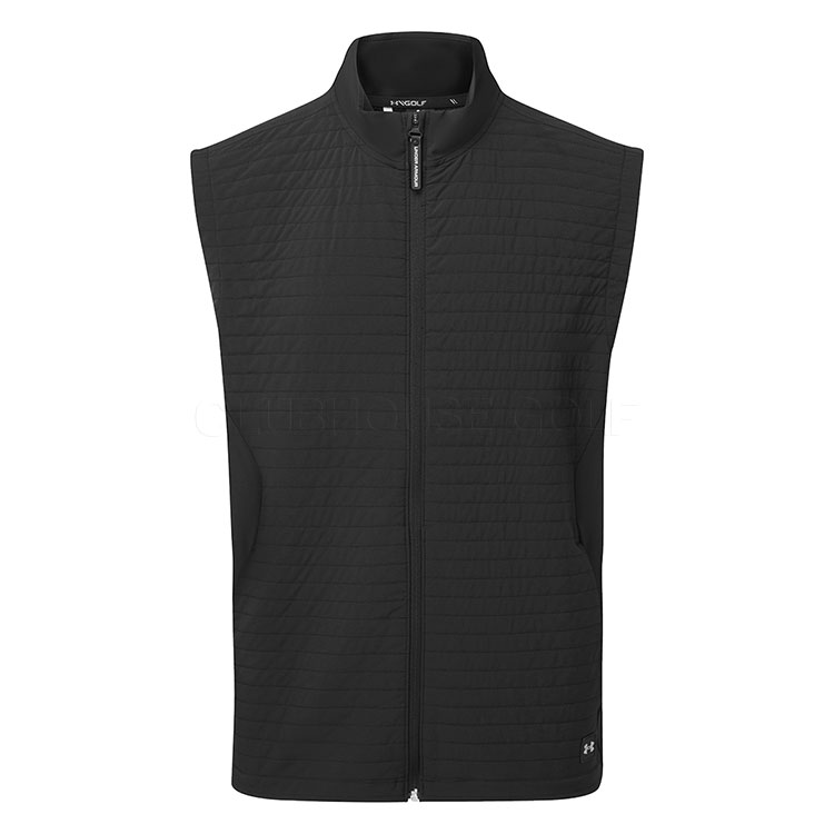 Under Armour Drive Pro Storm Insulated Golf Wind Vest Black / Metallic Silver