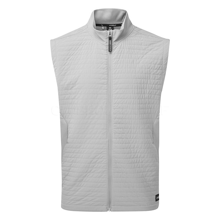 Under Armour Drive Pro Storm Insulated Golf Wind Vest Tetra Grey / Metallic Silver