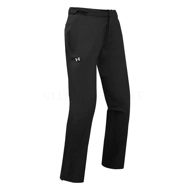 Under Armour Drive Rain Waterproof Golf Pants Black / White