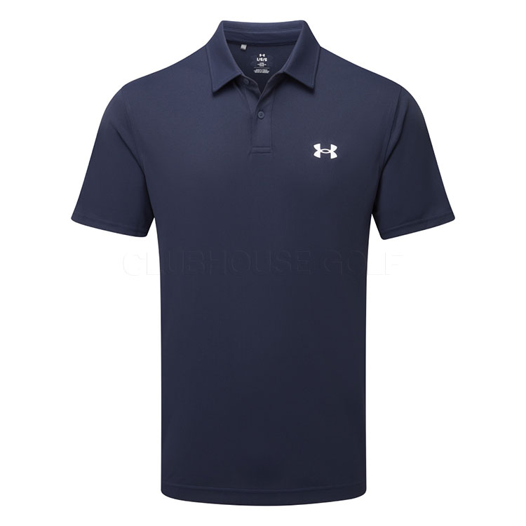 Under Armour T2G Pique Golf Polo Shirt Midnight Navy / White