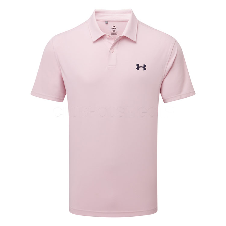 Under Armour T2G Pique Golf Polo Shirt Prime Pink / Midnight Navy