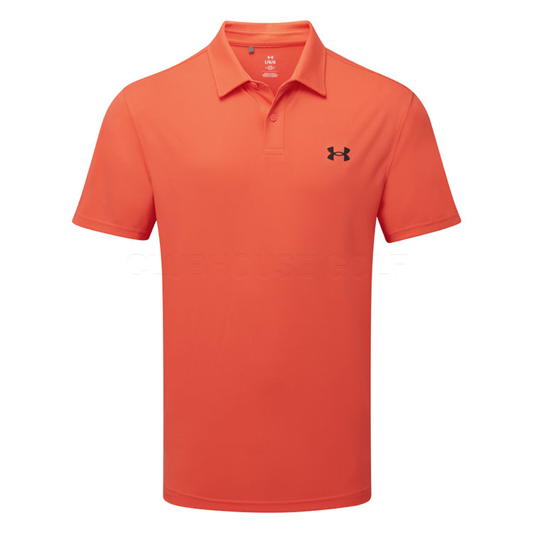 Under Armour T2G Pique Golf Polo Shirt Fire / Black
