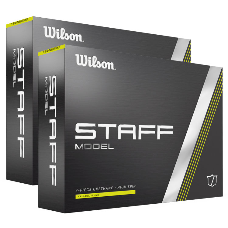 Wilson Staff Model Golf Balls (Double Dozen) Yellow Balls  /  2 Dozen