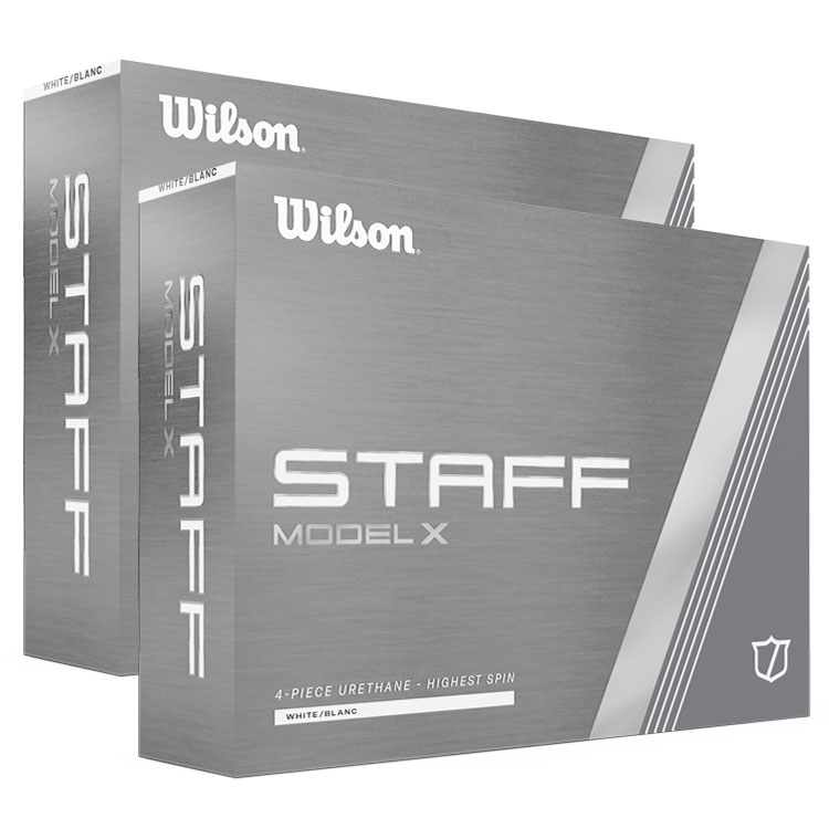 Wilson Staff Model X Golf Balls (Double Dozen) White Balls  /  2 Dozen