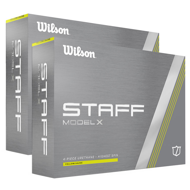 Wilson Staff Model X Golf Balls (Double Dozen) Yellow Balls  /  2 Dozen