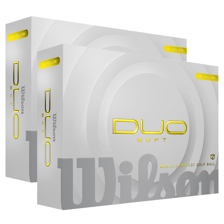 Wilson Duo Soft Golf Balls (Double Dozen) Yellow Balls  /  2 Dozen