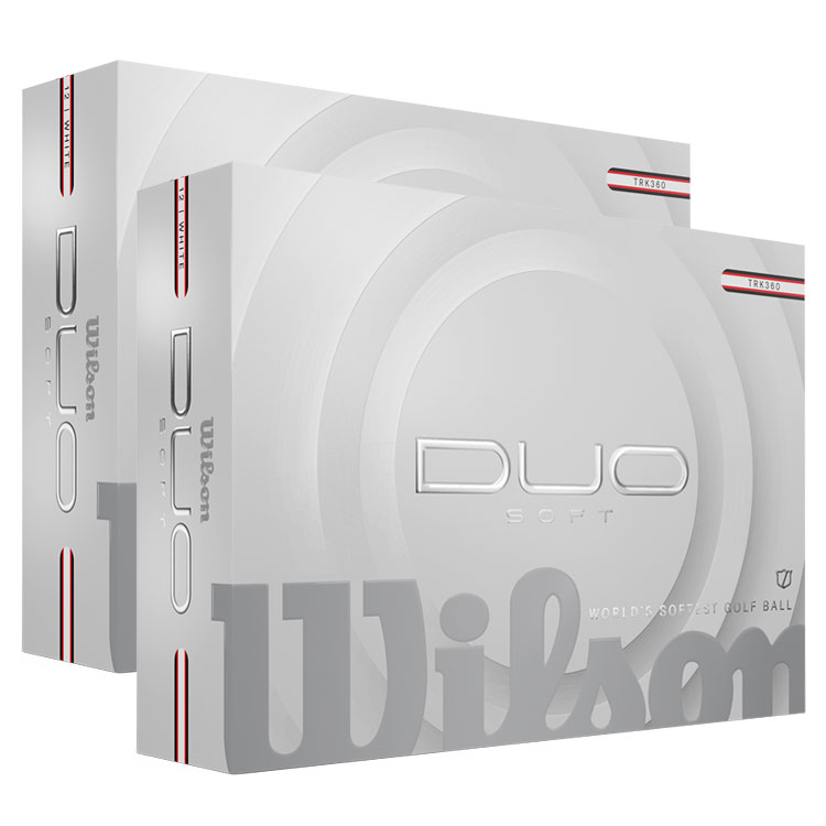 Wilson Duo Soft TRK360 Golf Balls (Double Dozen) White Balls  /  2 Dozen