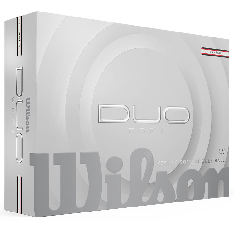 Wilson Duo Soft TRK360 Golf Balls White Balls  /  Dozen