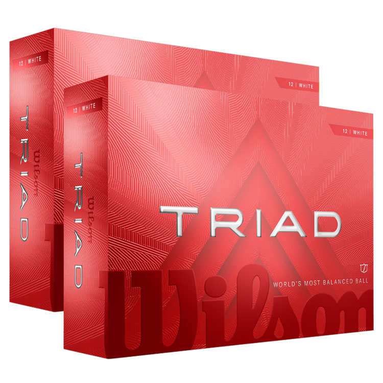 Wilson Triad Golf Balls (Double Dozen) White Balls  /  2 Dozen
