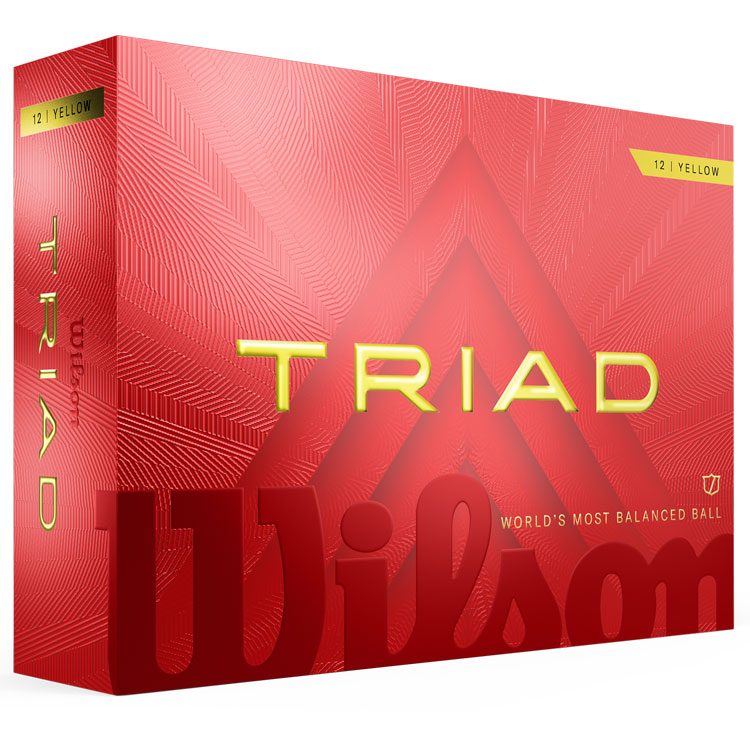 Wilson Triad Golf Balls Yellow Balls  /  Dozen