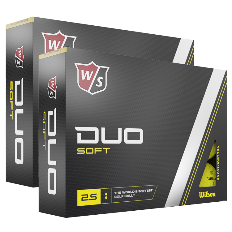 Wilson 2024 Duo Soft Golf Balls (Double Dozen) Yellow Balls  /  2 Dozen
