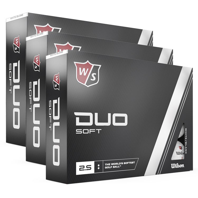 Wilson 2024 Duo Soft Golf Balls (3 For 2) White Balls  /  3 Dozen