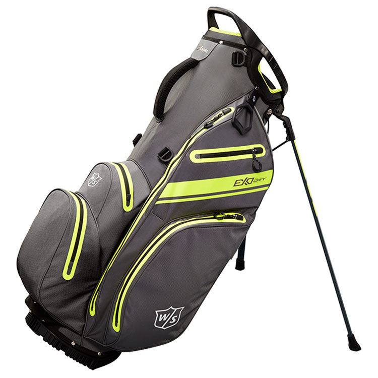 Wilson EXO Dry Golf Stand Bag Charcoal / Citron / Silver