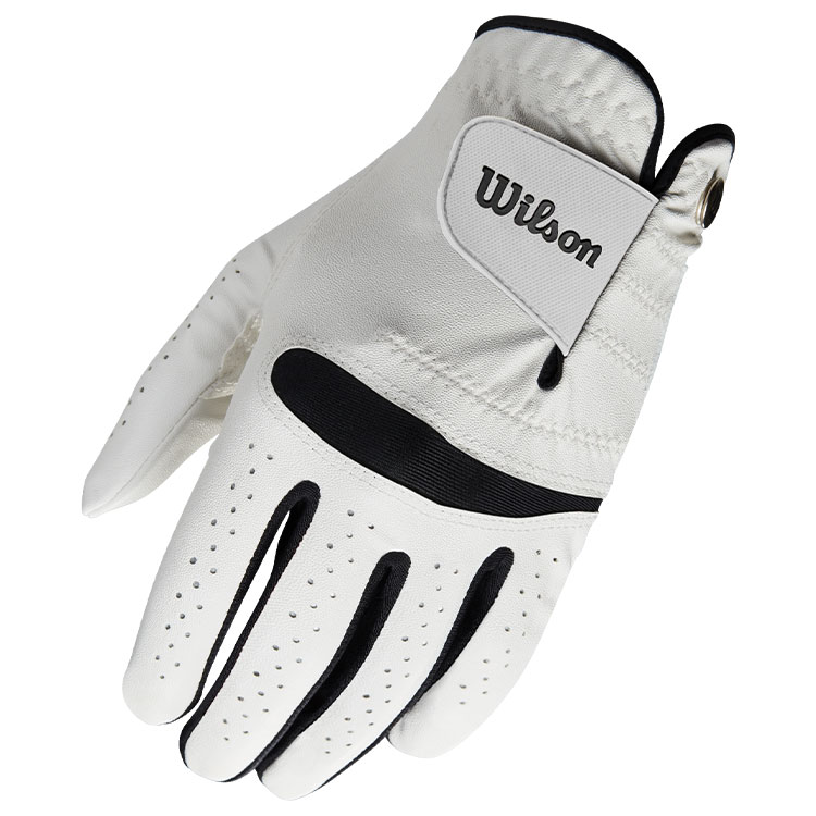 Wilson Feel Plus Golf Glove White  /  Right Handed Golfer