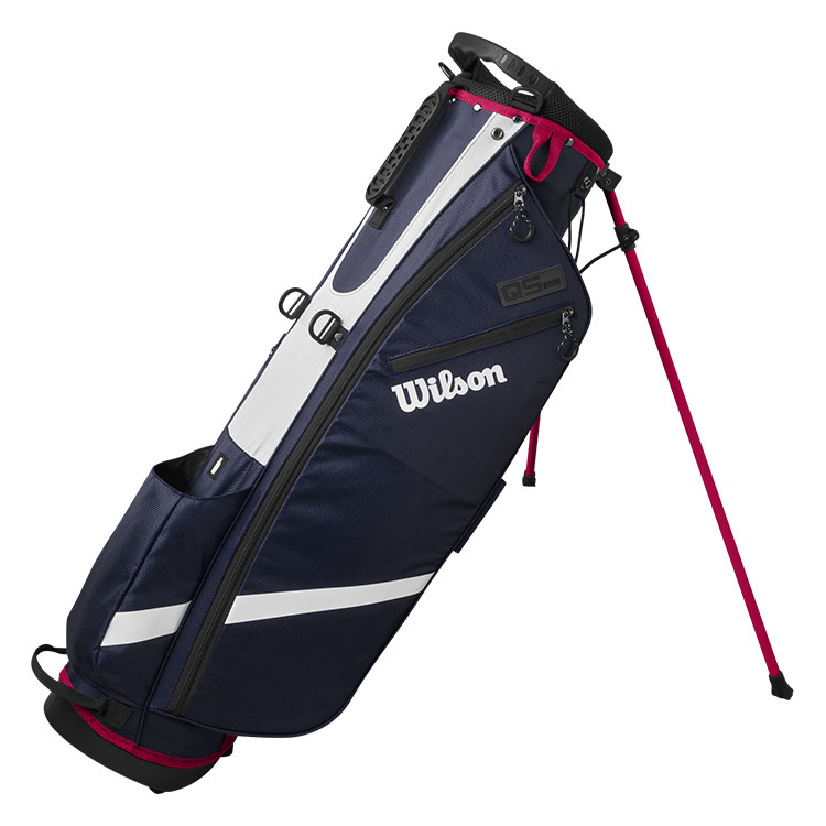 Wilson QS Lite Golf Stand Bag Navy / White / Red