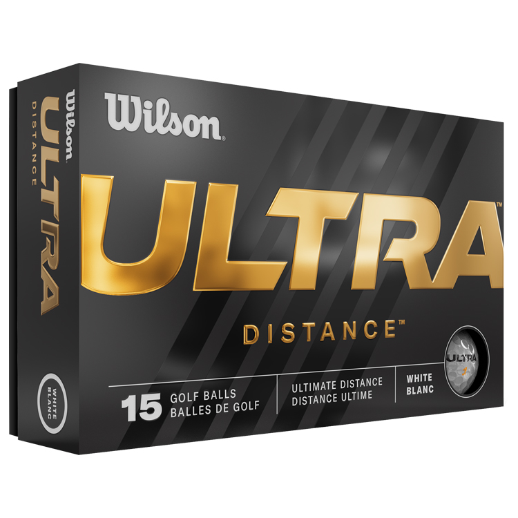 Wilson Ultra Distance Golf Balls White Balls  /  15 Balls