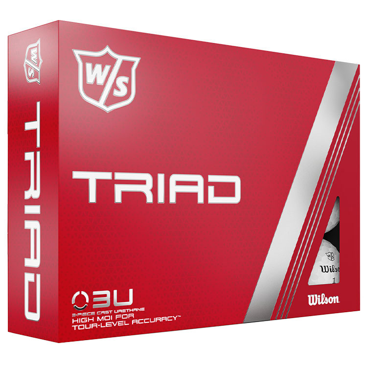 Wilson Triad Personalised Text Golf Balls White Balls