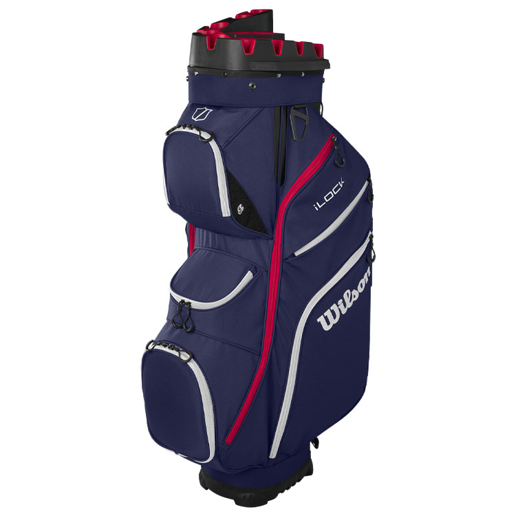 Wilson iLock 4 Golf Cart Bag Navy / Red / White