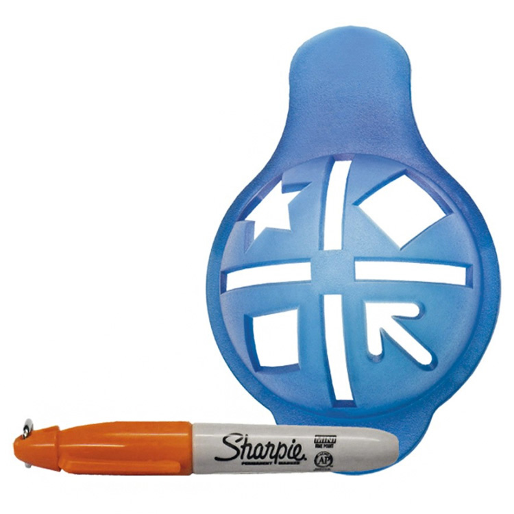 Longridge Ball Alignment Tool & Sharpie Marker Blue