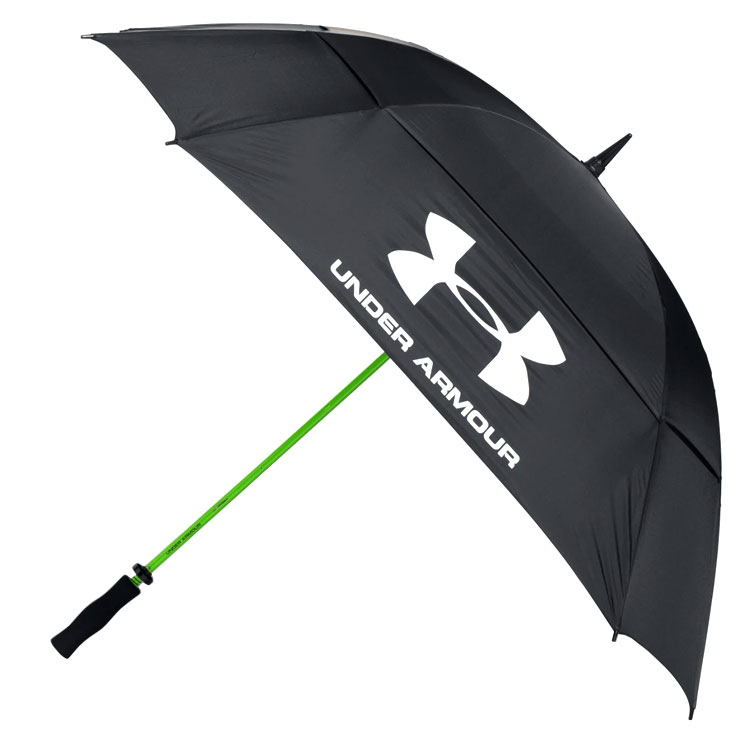 Under Armour Double Canopy Golf Umbrella Black / High-Vis Yellow / White