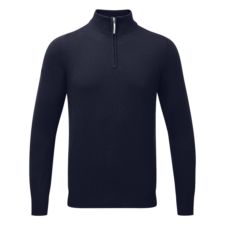 Glenmuir Devon 1/4 Zip Cotton Golf Sweater Navy