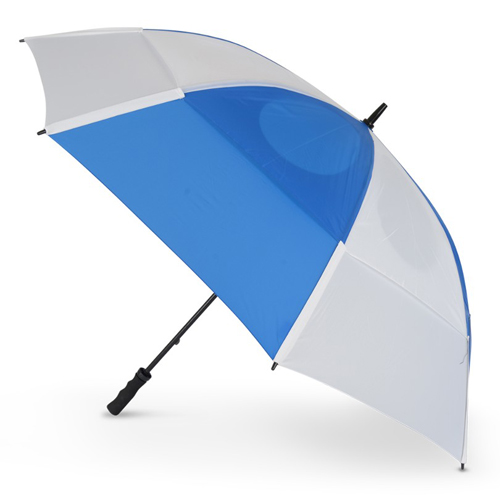 GustBuster 62 Inch Double Canopy Golf Umbrella Royal / White