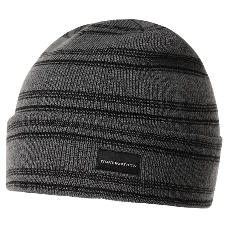 TravisMathew Head Case Golf Beanie Heather Dark Grey