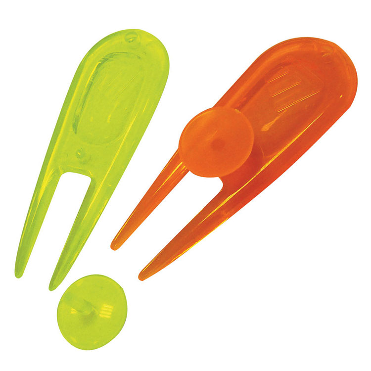 Masters Neon Pitchfork & Ball Markers (2 Pack) Mixed
