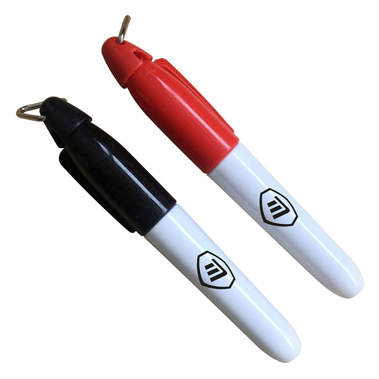 Masters Waterproof Ball Marker Pens (2 Pack) Black / Red