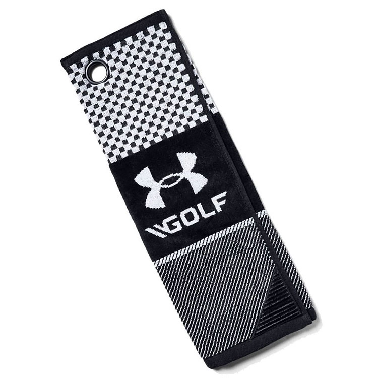Under Armour Medium Golf Towel Black / Steel