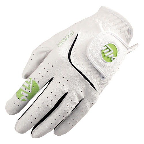 MKids Junior Golf Glove (Large) White / Green  /  Right Handed Golfer
