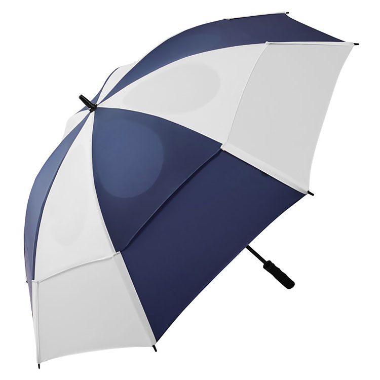 On Par Hurricane Double Canopy Golf Umbrella Blue / White