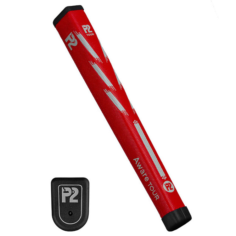 P2 Aware Tour Golf Putter Grip Red / Grey
