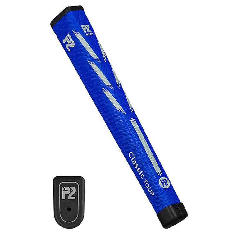 P2 Classic Tour Golf Putter Grip Blue / Grey