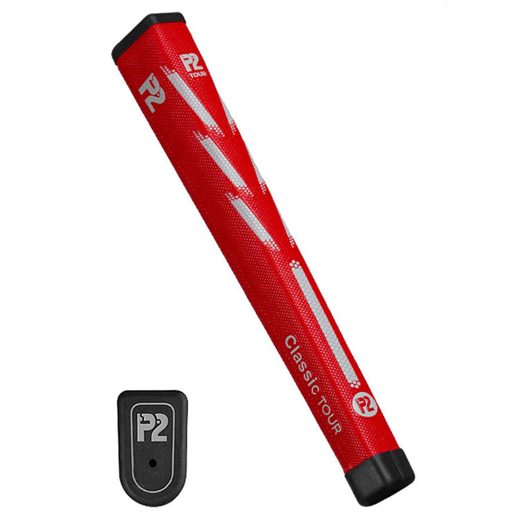 P2 Classic Tour Golf Putter Grip Red / Grey