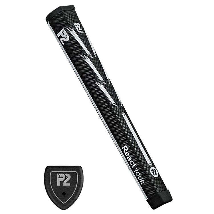 P2 React Tour Golf Putter Grip Black / White