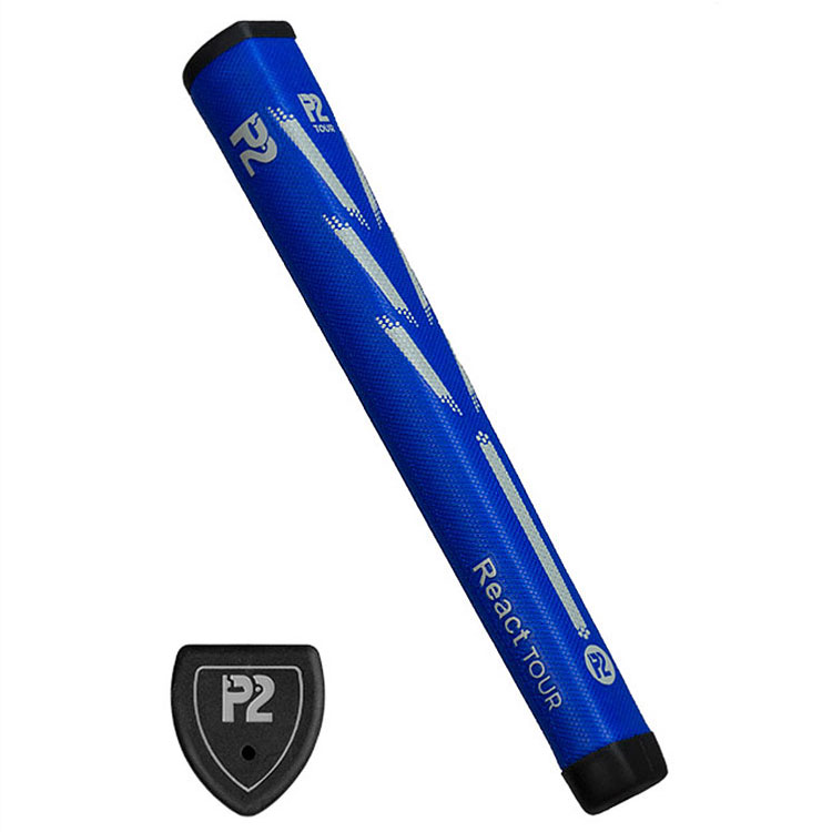 P2 React Tour Golf Putter Grip Blue / Grey