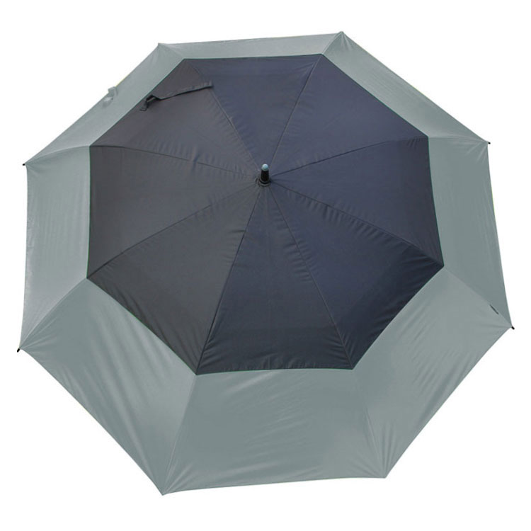 TourDri 64 Inch Gust Resistant Golf Umbrella Grey / Black