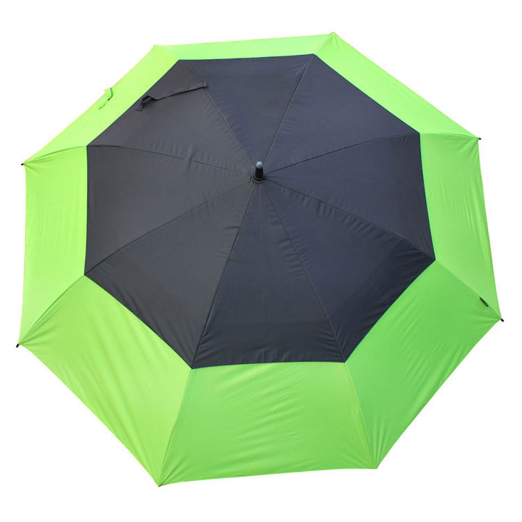 TourDri 64 Inch Gust Resistant Golf Umbrella Lime / Black